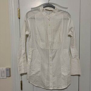All Saints Vintage Mona White Shirt Size UK 12